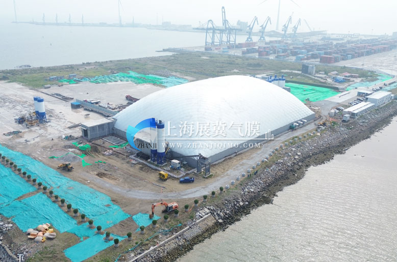 山东潍坊港口综合预制厂气膜